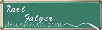 Karl Falger Visitenkarte